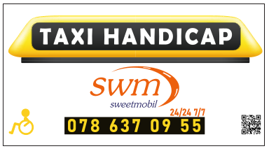 Entreprises de la région - Taxis à Gland Région - Sweetmobil à mobilité réduite