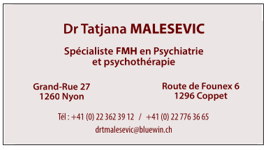 Docteur tatiana malesevic - Santé à Coppet Région