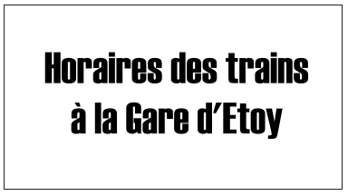Trains à la Gare D'Etoy - Transport & Mobilité à Etoy