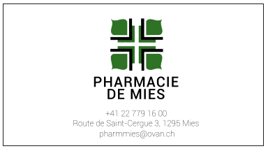 Entreprises de la région - Santé à Coppet Région - Pharmacie de Mies